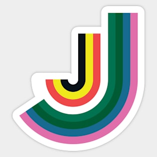 Superbright J Sticker